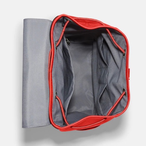 Coach Track Backpack in Signature Canvas Miami Red - Picture 3 of 10